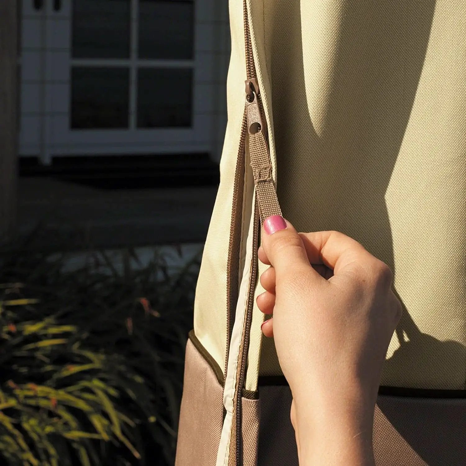 Waterproof 13ft Offset Umbrella and Frame Cover Set from PriceLows™