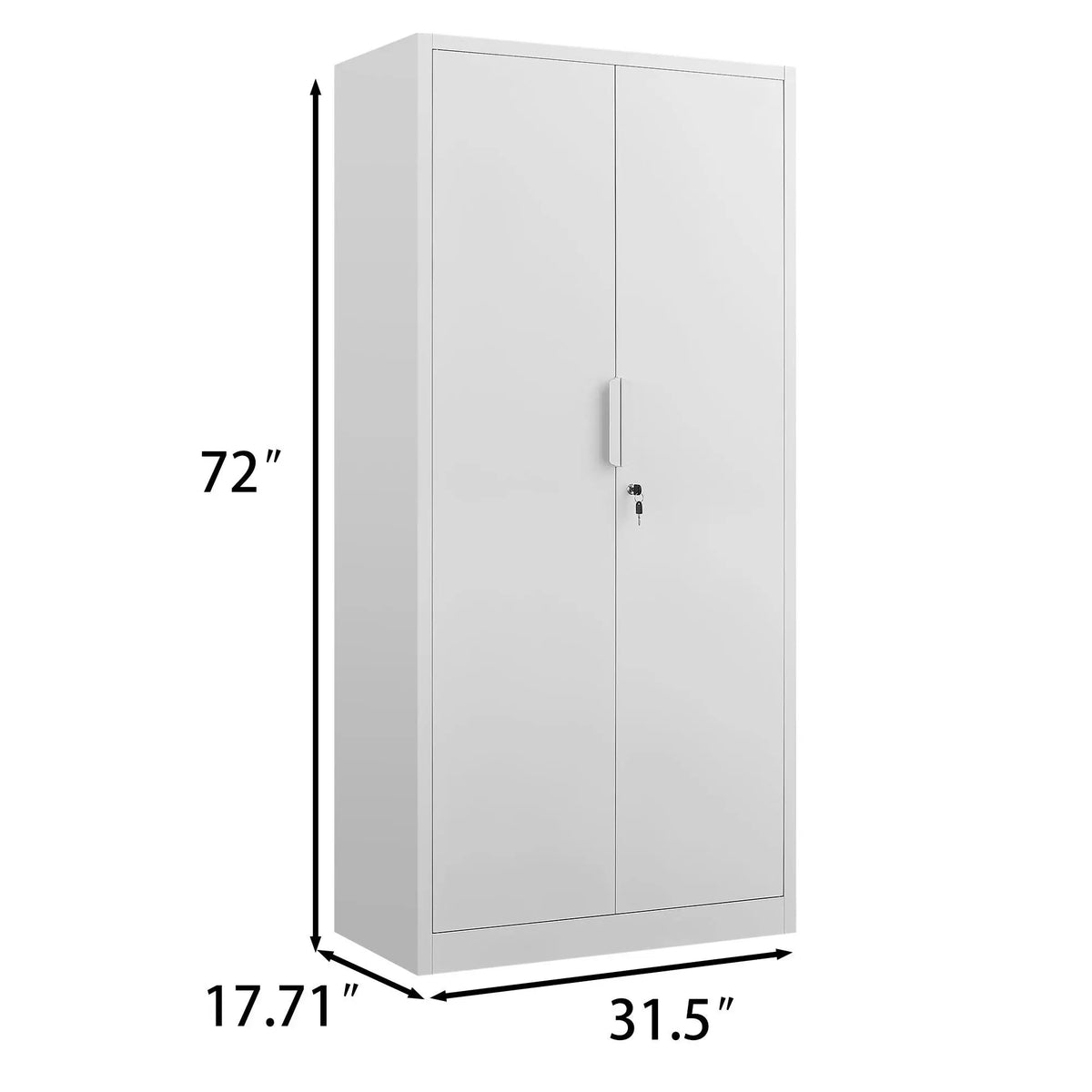 File Cabinet | Two Door | Four Adjustable Shelves | Heavy Duty Steel