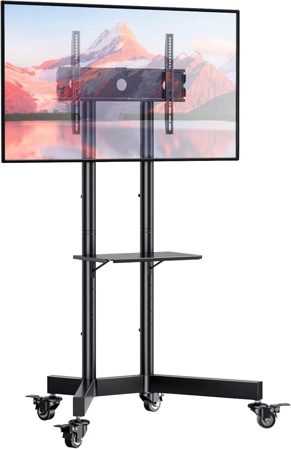 Rolling TV Stand For 32 To 85 Inch TVs Height Adjustable from PriceLows™