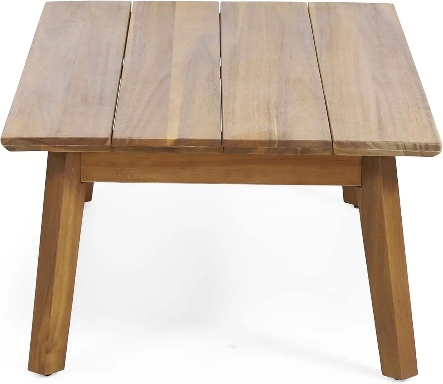 Burchett Outdoor 4 Piece Chat Set Acacia Wood And Wicker Teak Brown Beige from PriceLows™