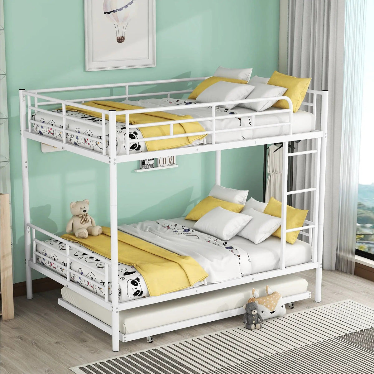 Steel Construction Bunk Bed | 4 Pieces | Steel | Bedroom