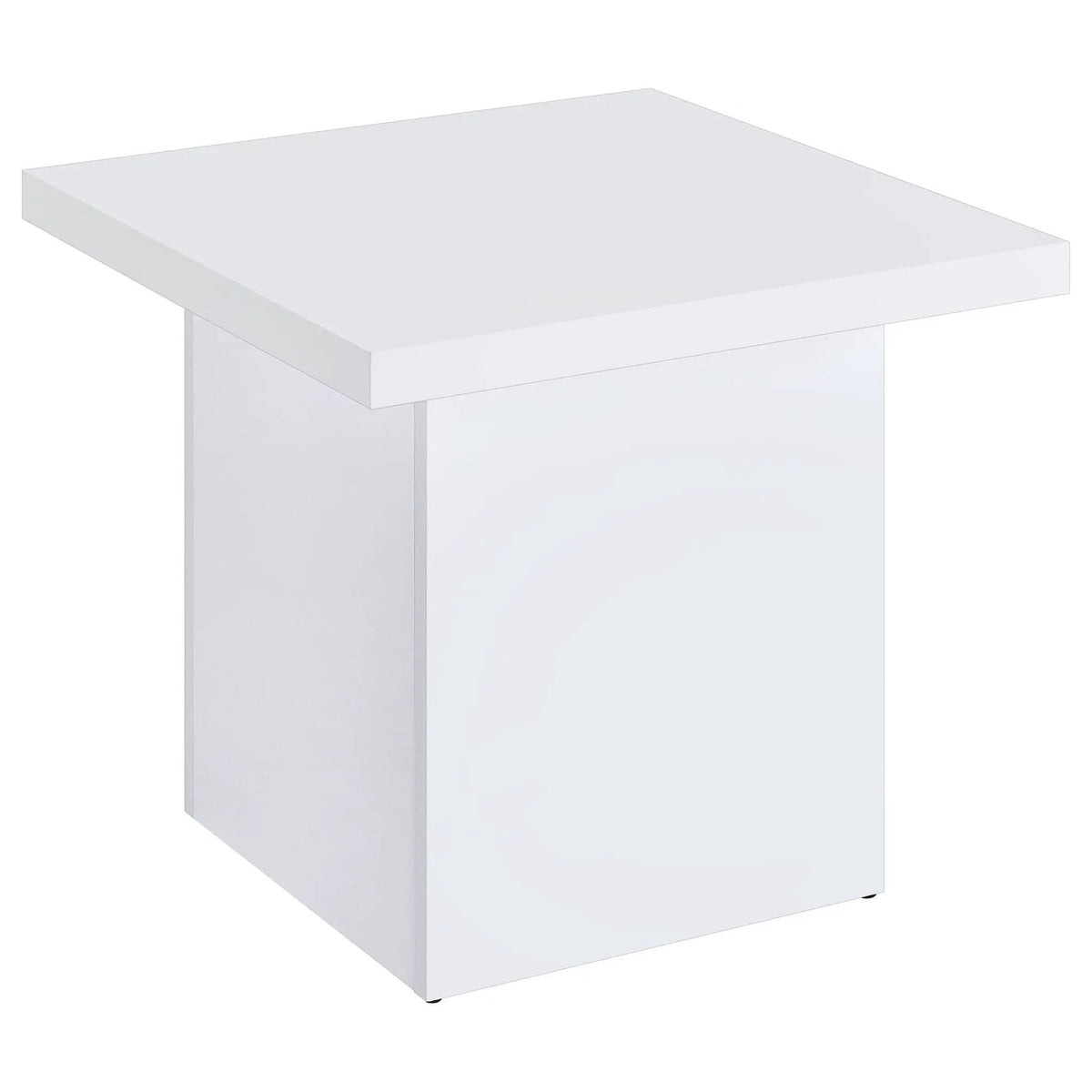 Devar 3-piece Square Coffee End Table Set White High Gloss | 3-Piece Set | Engineered Wood | Dining Room