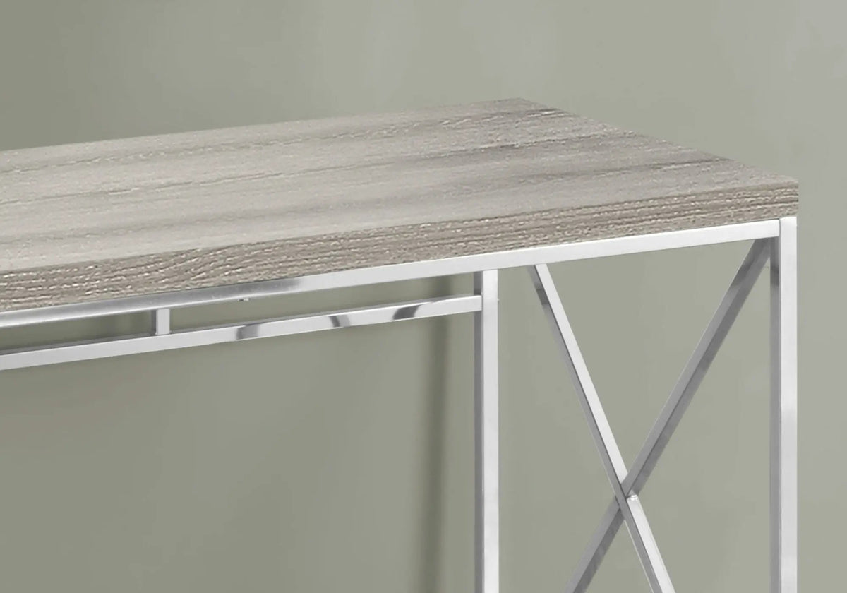 Glossy Computer Desk | 47.25 Inch Width | X-Design Metal Base | Easy-Clean Glossy Surface