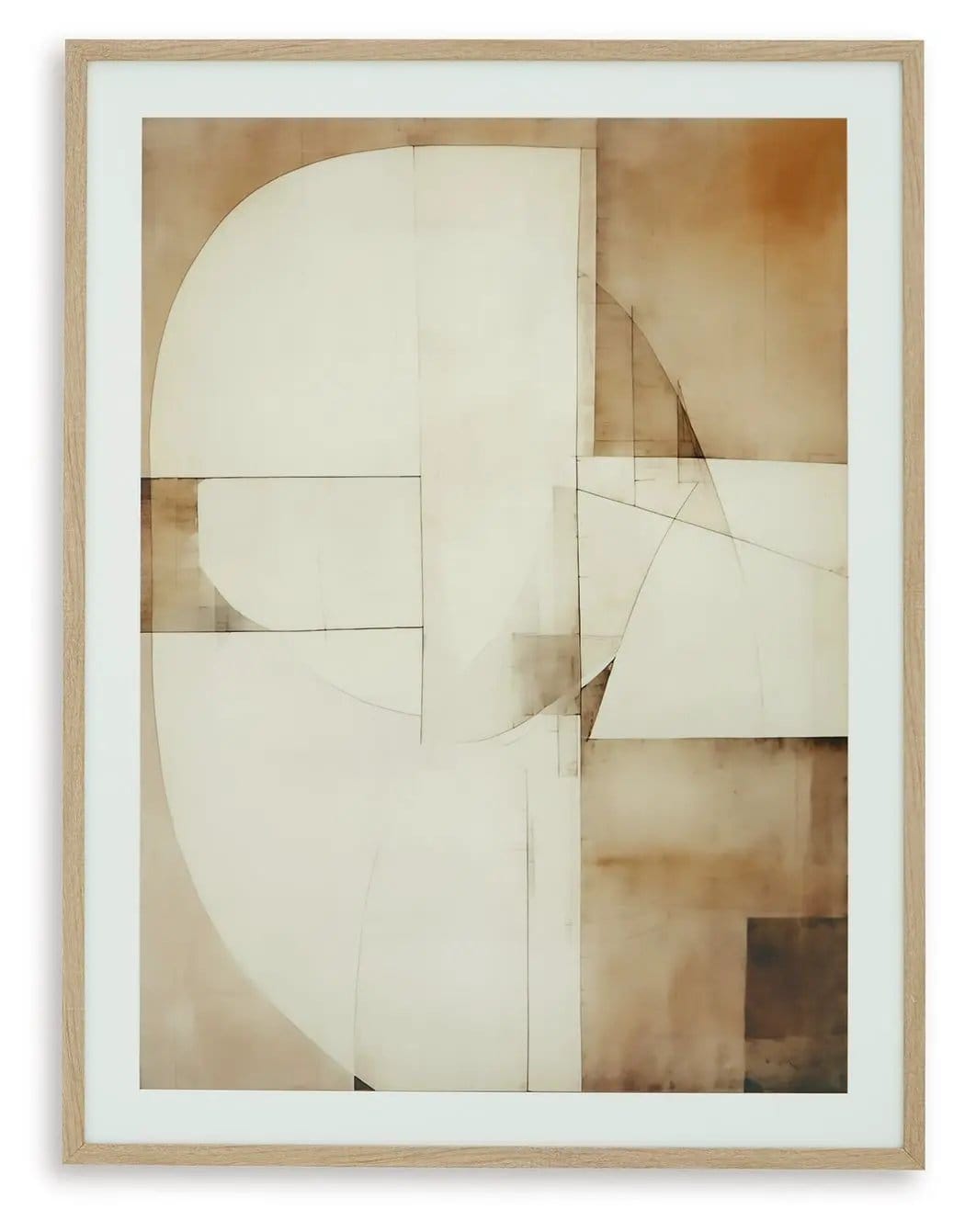 Corlain Wall Art Framed Print | 30 x 1.13 x 40 in | Home Furniture | Brown / Tan / White