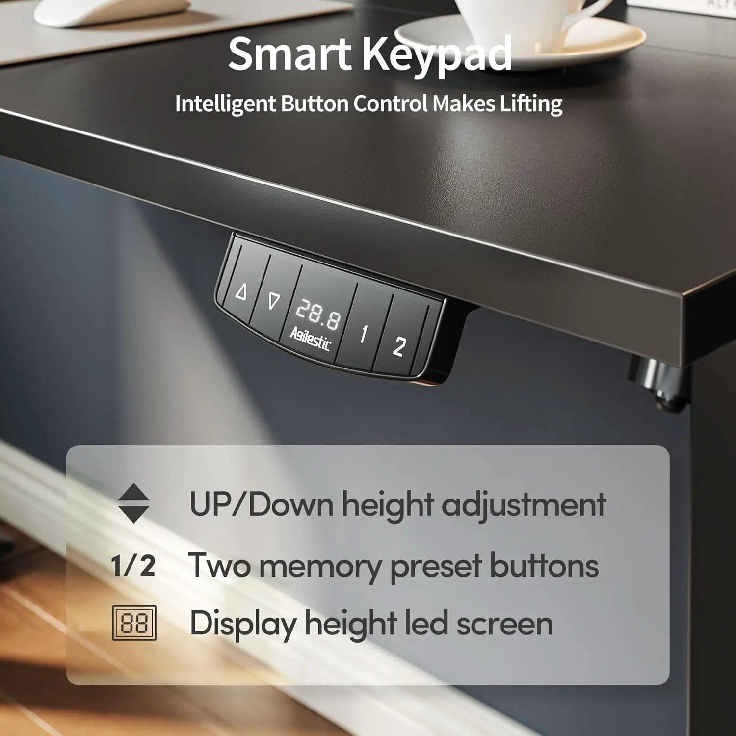48 Inch Electric Standing Desk With Adjustable Height from PriceLows™