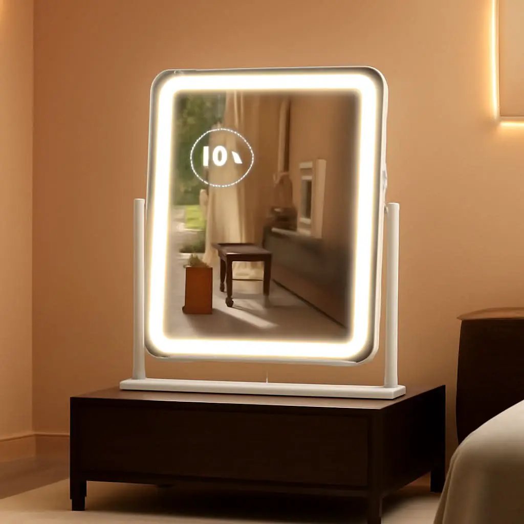 LED Makeup Vanity Mirror With Lights 15.2 Inch White from PriceLows™