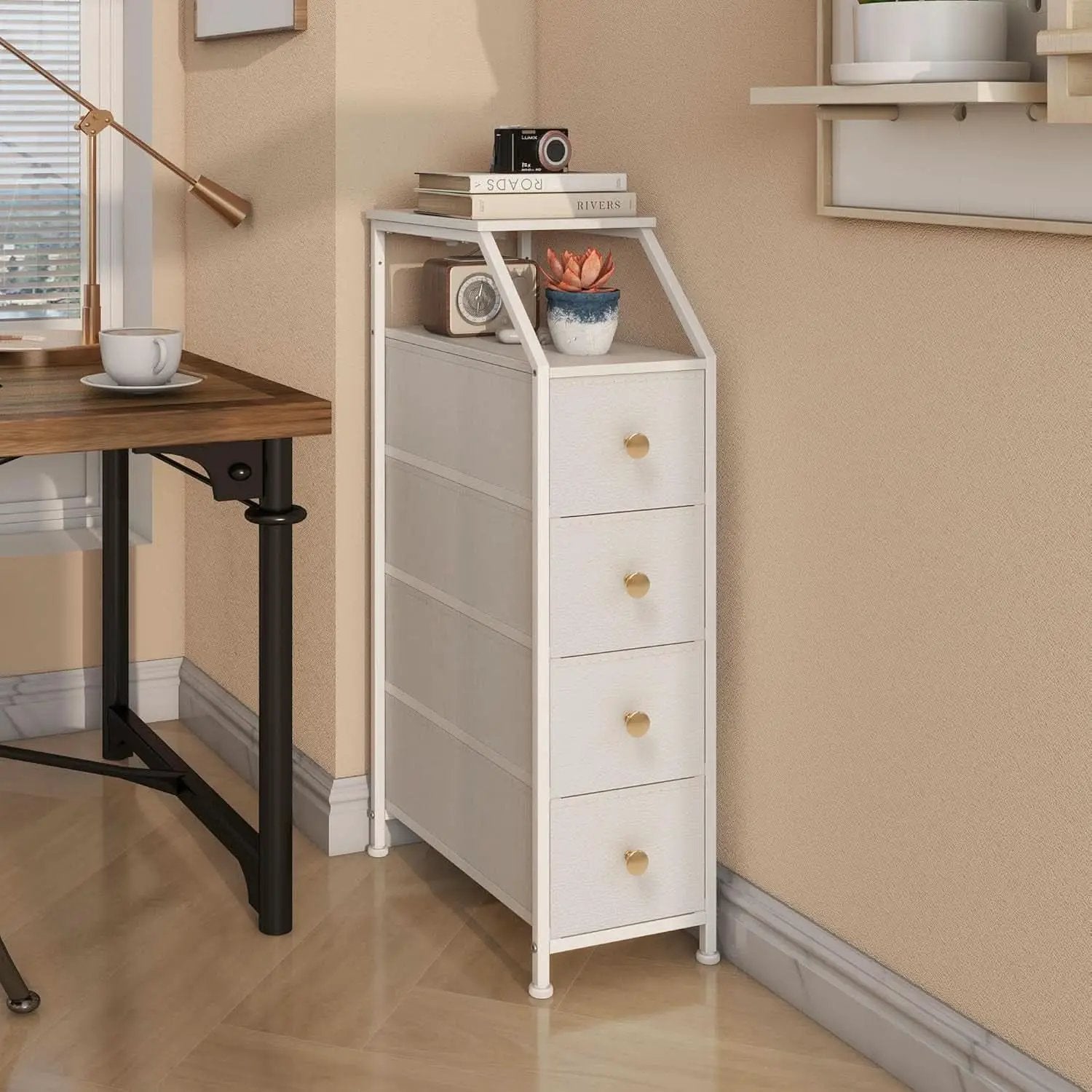 UltraSlimVertical Dresser With USB Charging Station White from PriceLows™