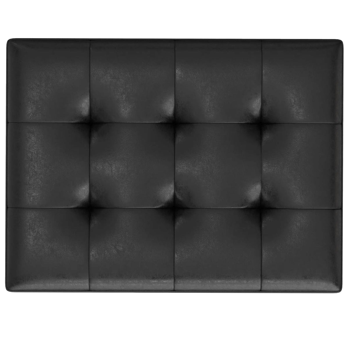 Shay Large Square Storage Ottoman | Coffee Table Design | Hydraulic Lift-Up Lid | Mid-Century Style