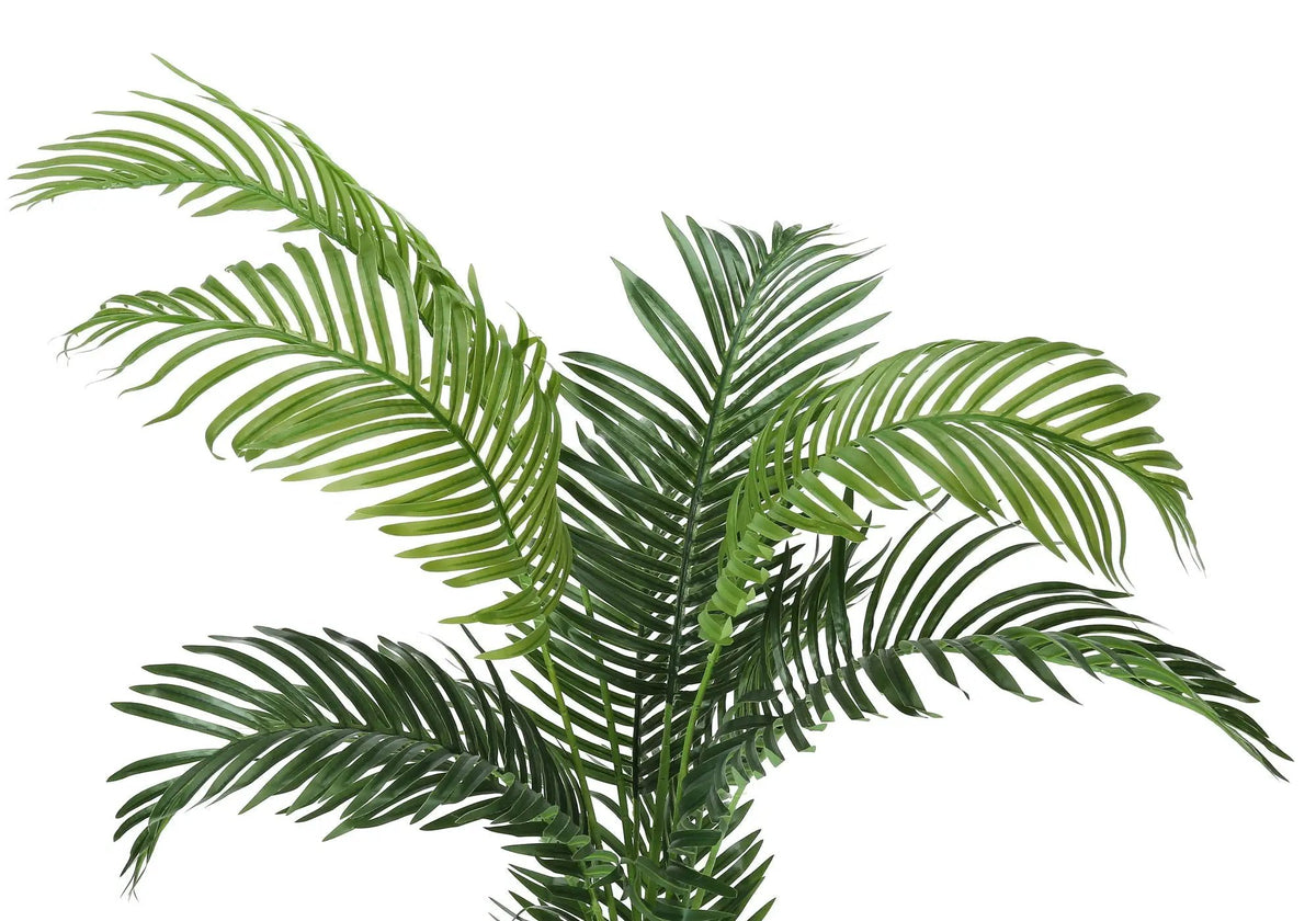 57 Inch Artificial Palm Tree | 11 Real Touch Palm Leaves | Indoor Faux Floor Plant | Potted