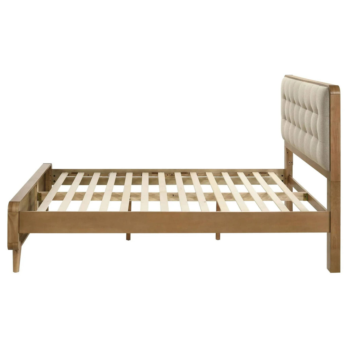 Robyn Wood Queen Platform Bed Light Ash | 63 x 86.5 x 53.25 in | Rubberwood & Engineered Wood | Bedroom