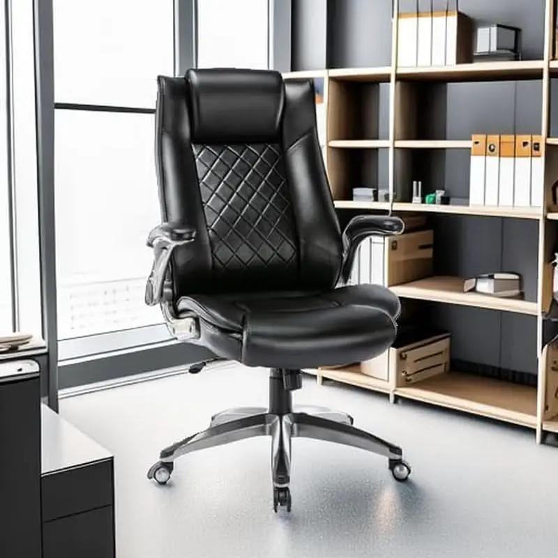 Ergonomic High Back Leather Office Chair For Home Use from PriceLows™