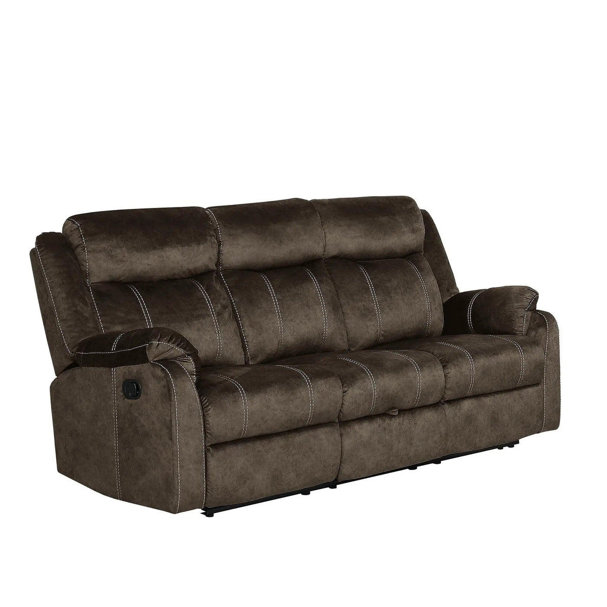 Sonet Domino Reclining Sofas | 2 Pieces | Fabric & Metal | Living Room