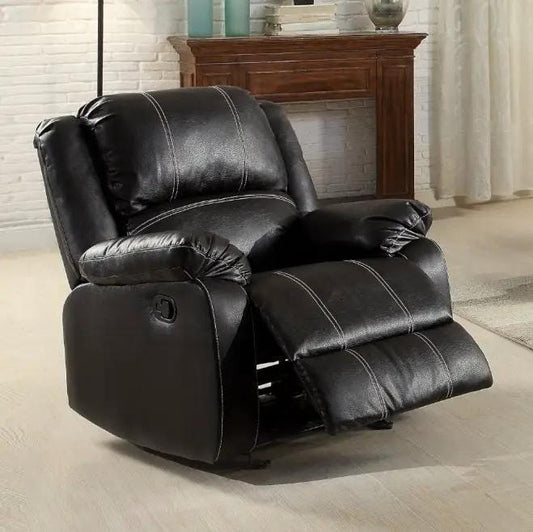 Zuriel Recliner Chair | Synthetic Wrapped Design | Smooth Reclining Mechanism | External Latch
