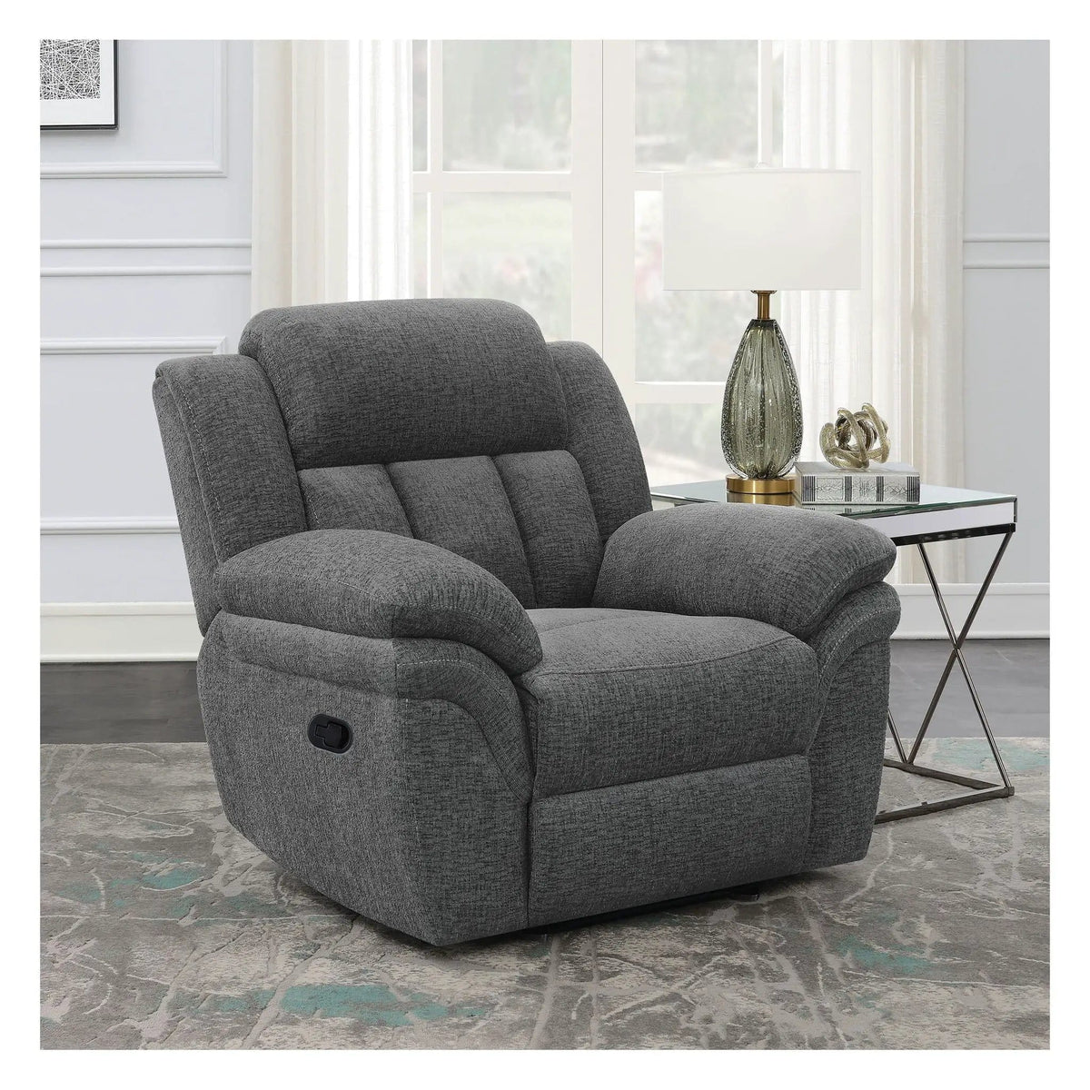 Pannen Glider Recliner Glider Chair | 2 Pieces | Fabric & Metal | Living Room