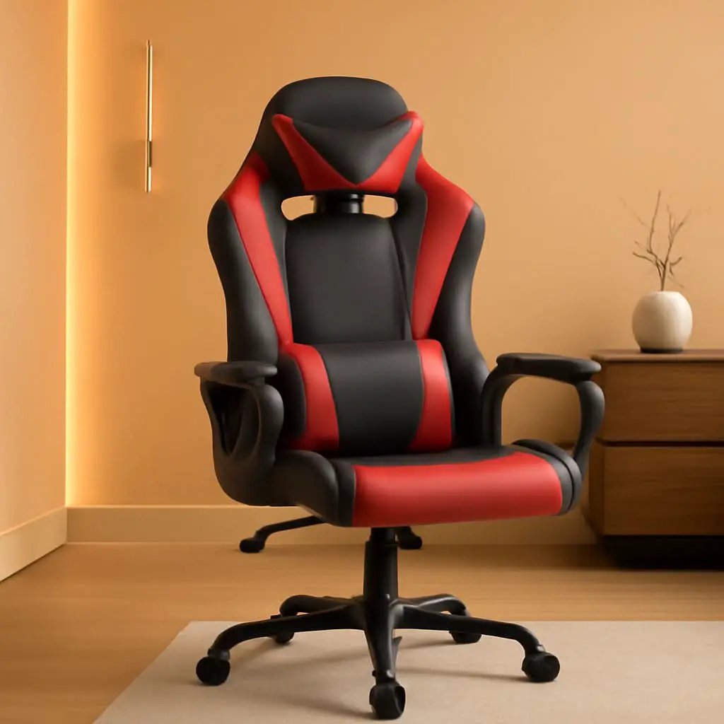 Gaming Chair With Ergonomic Adjustable Lumbar Support from PriceLows™