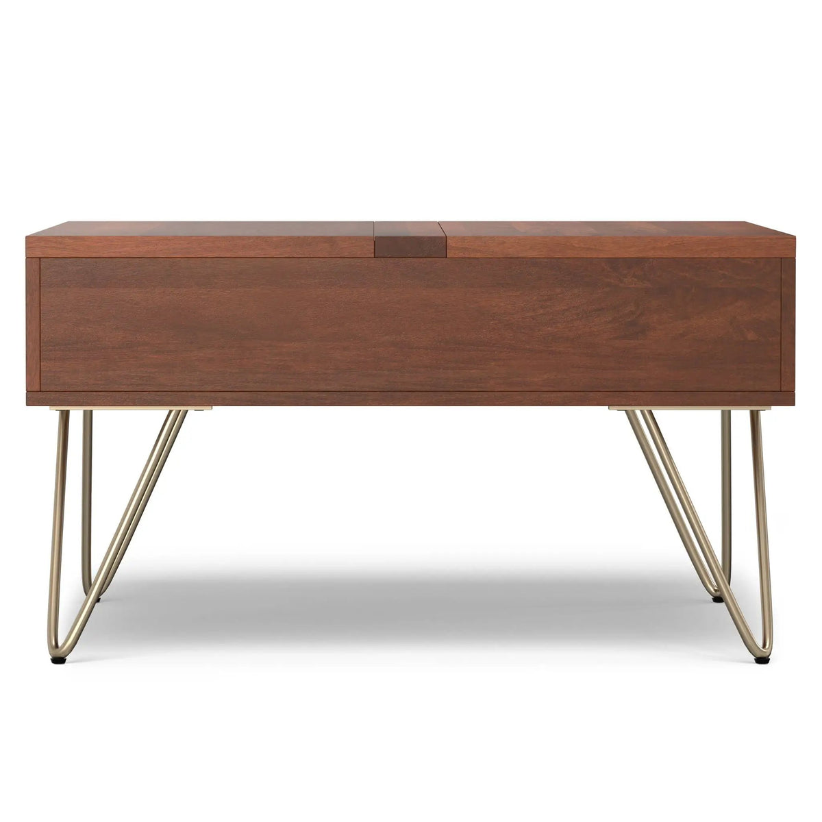 Hunter Lift Top Coffee Table | Handcrafted Solid Mango Hardwood | Split Lift Top | Large Storage Area