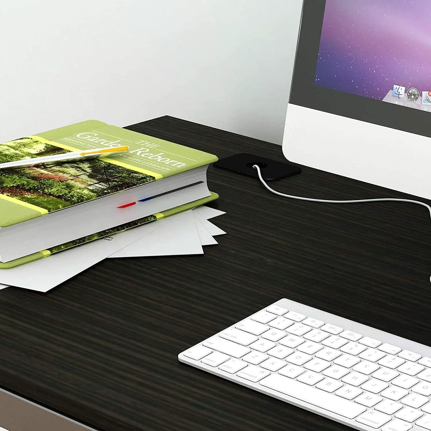 55 Inch Espresso Computer Desk For Home Office Workspace from PriceLows™