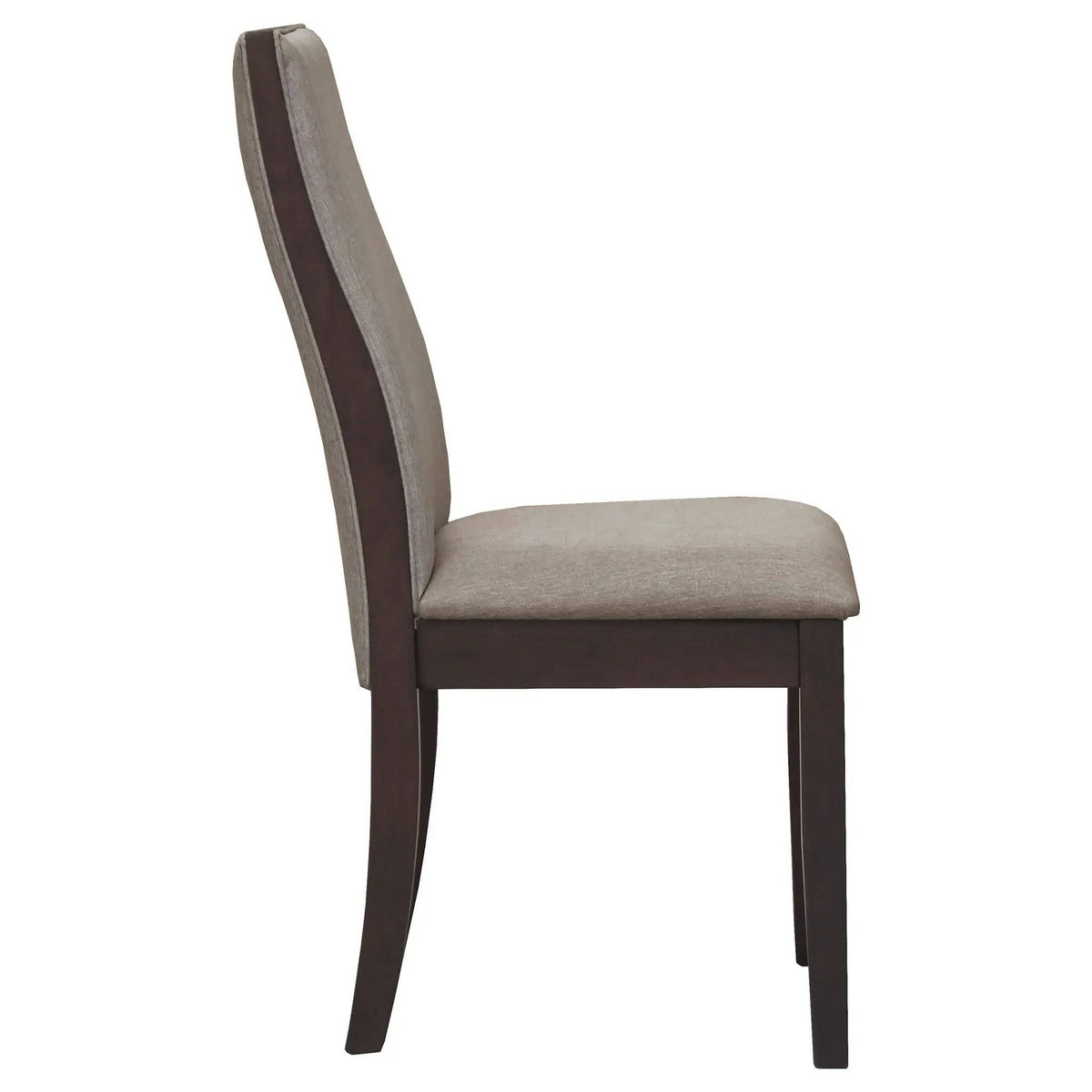 Spring Creek Upholstered Dining Chair Taupe (Set of 2) | 19 x 23.25 x 38.5 in | Rubberwood & Fabric | Dining Room