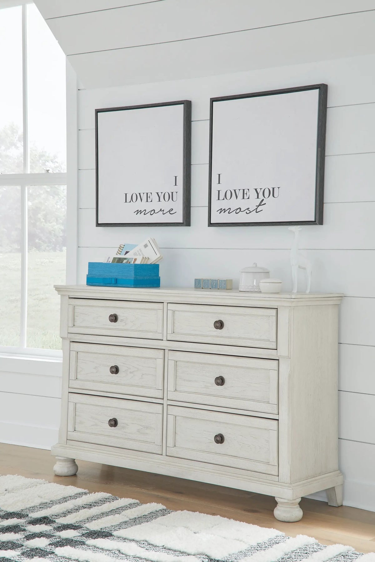 Robbinsdale Dresser | Elegant Timeless Design | 54 Inch Width | Bedroom Furniture