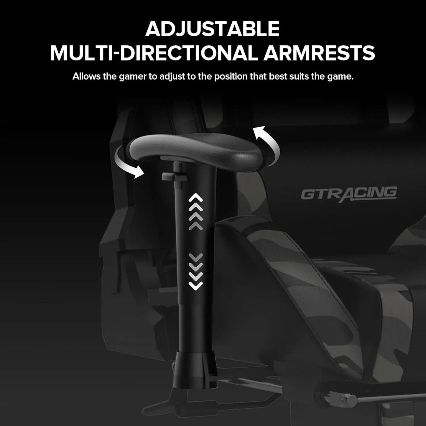Gaming Chair With Bluetooth Speakers And Footrest Blue from PriceLows™