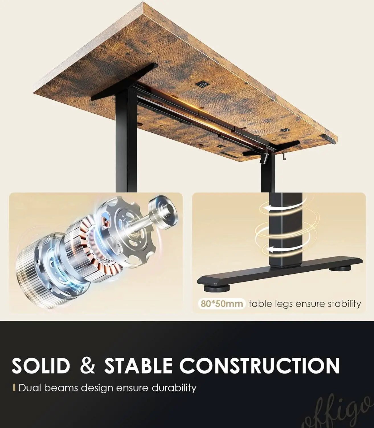 Electric Standing Desk 71 Inch Height Adjustability from PriceLows™