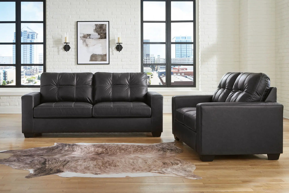 Barlin Mills Living Room Set | Sofa And Loveseat | Faux Leather | Versatile Style