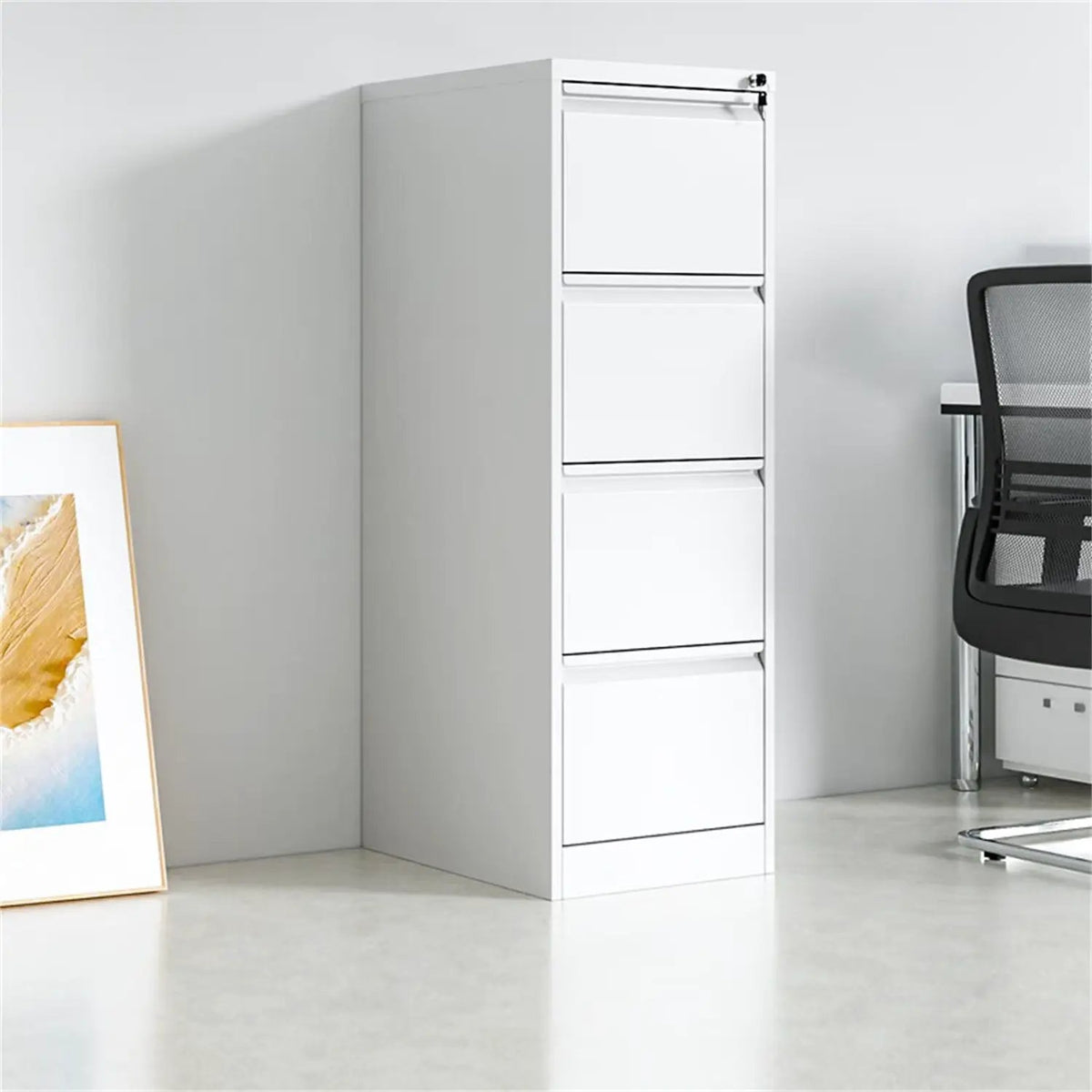Metal File Cabinet | Three Drawer | Secure Lock System