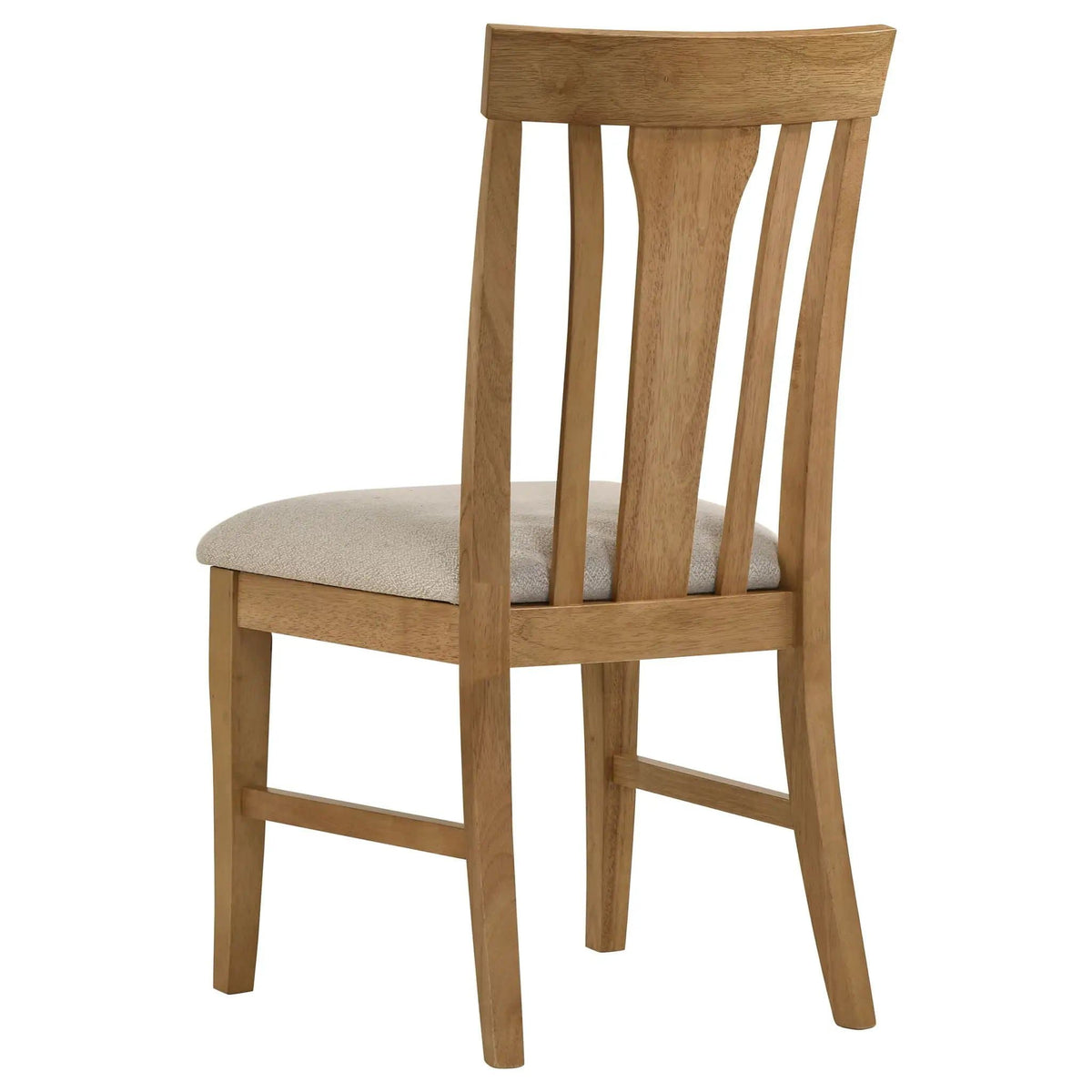 Hartville Dining Side Chair Natural Light Brown (Set of 2) | 20 x 22.75 x 39 in | Rubberwood & Engineered Wood | Dining Room