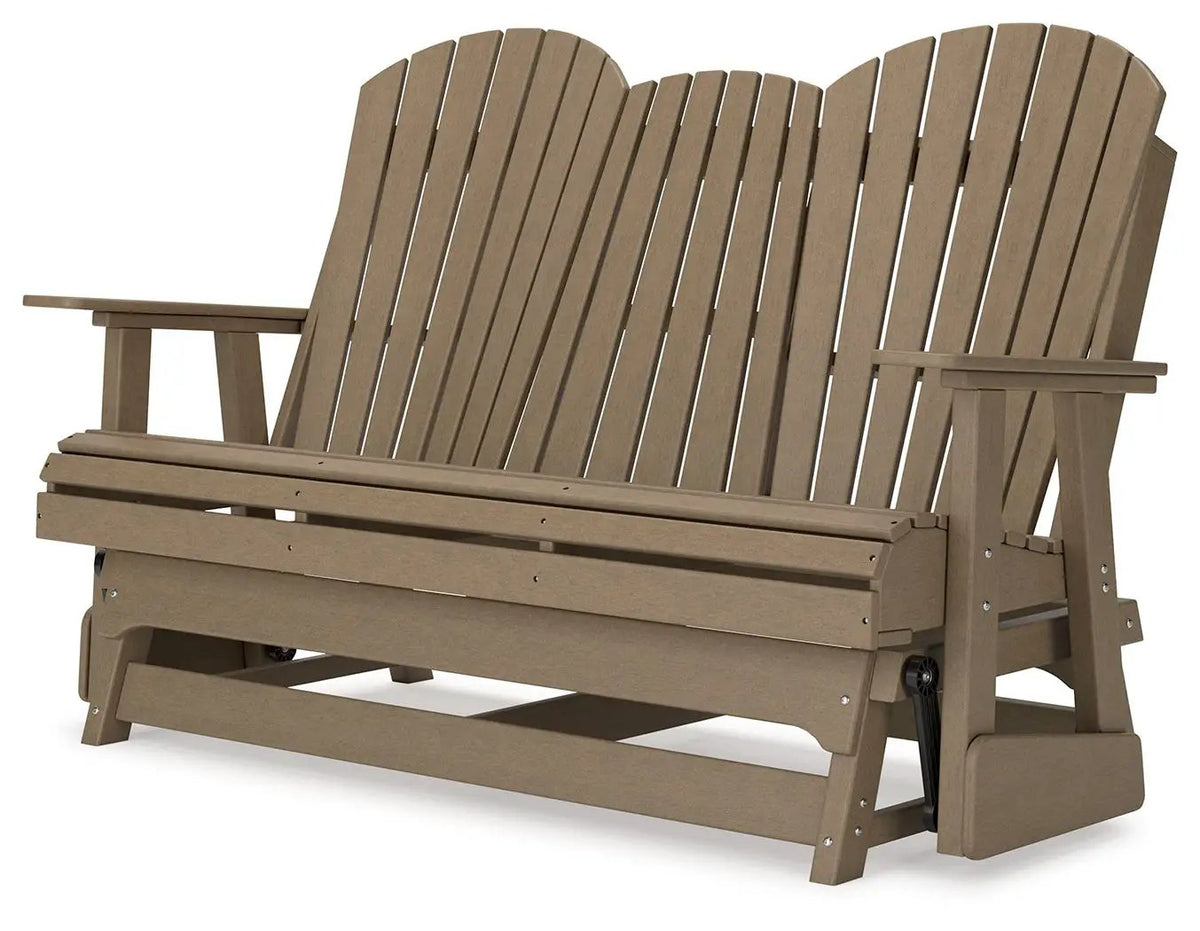 Hyland Wave Glider Loveseat | Adirondack-Inspired Design | 67 Inch Width | Outdoor Seating