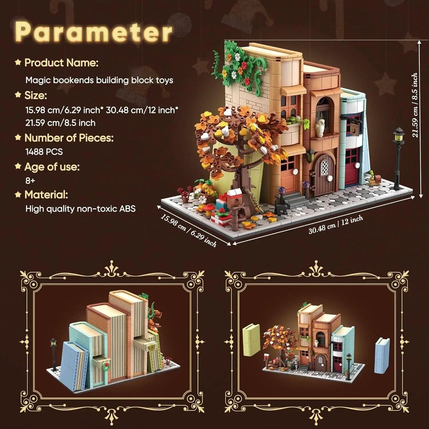 Bookend Magic House Building Kit 1488Pcs Organizer from PriceLows™