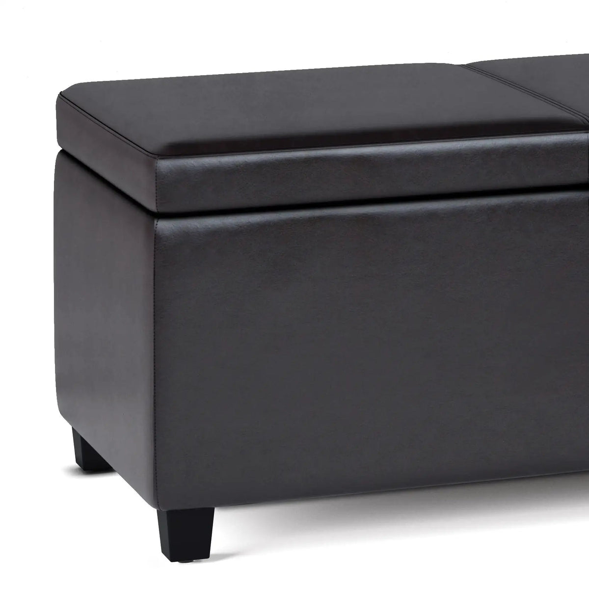 Storage Ottoman Bench | Solid Wood Frame | High Density Foam