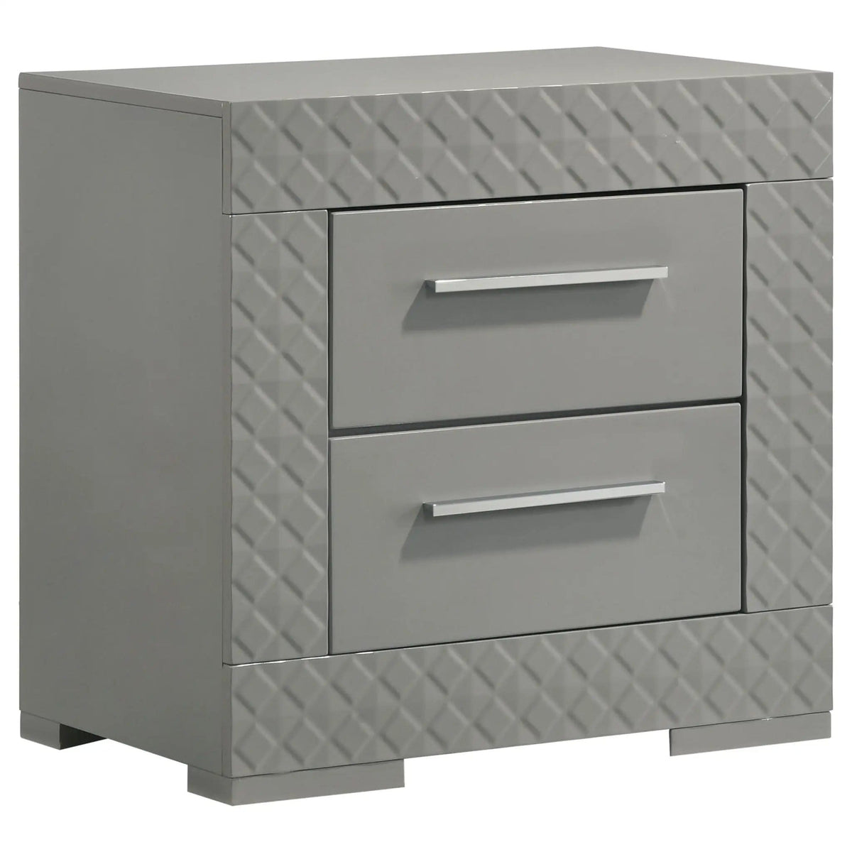 Ives 4-piece Queen Bedroom Set Grey High Gloss | 4-Piece Set | Bedroom Furniture | Bedroom