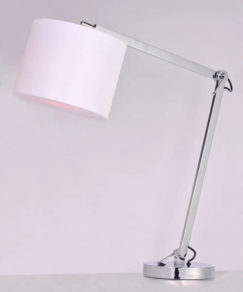 Table Lamp | 19 Inch Height | 1 Light LED | Polished Chrome Finish