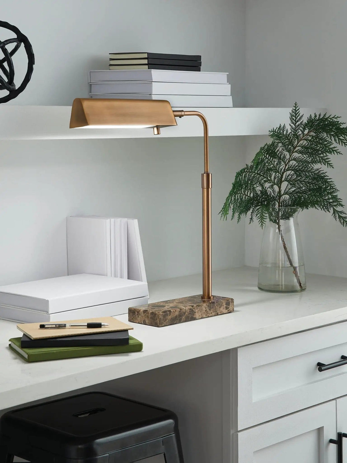 Yafe Metal Lamp | 2 Pieces | Marble & Metal | Home