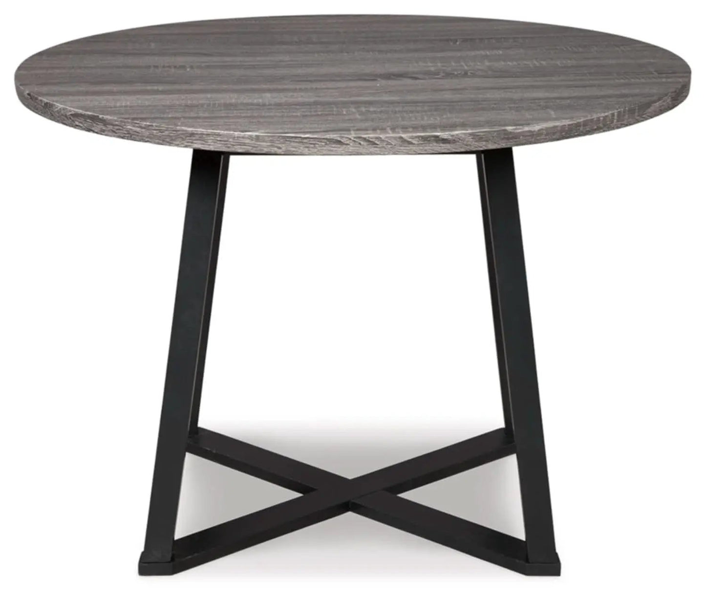 Centiar Mid Century Round Dining Table Gray Metal Legs from PriceLows™