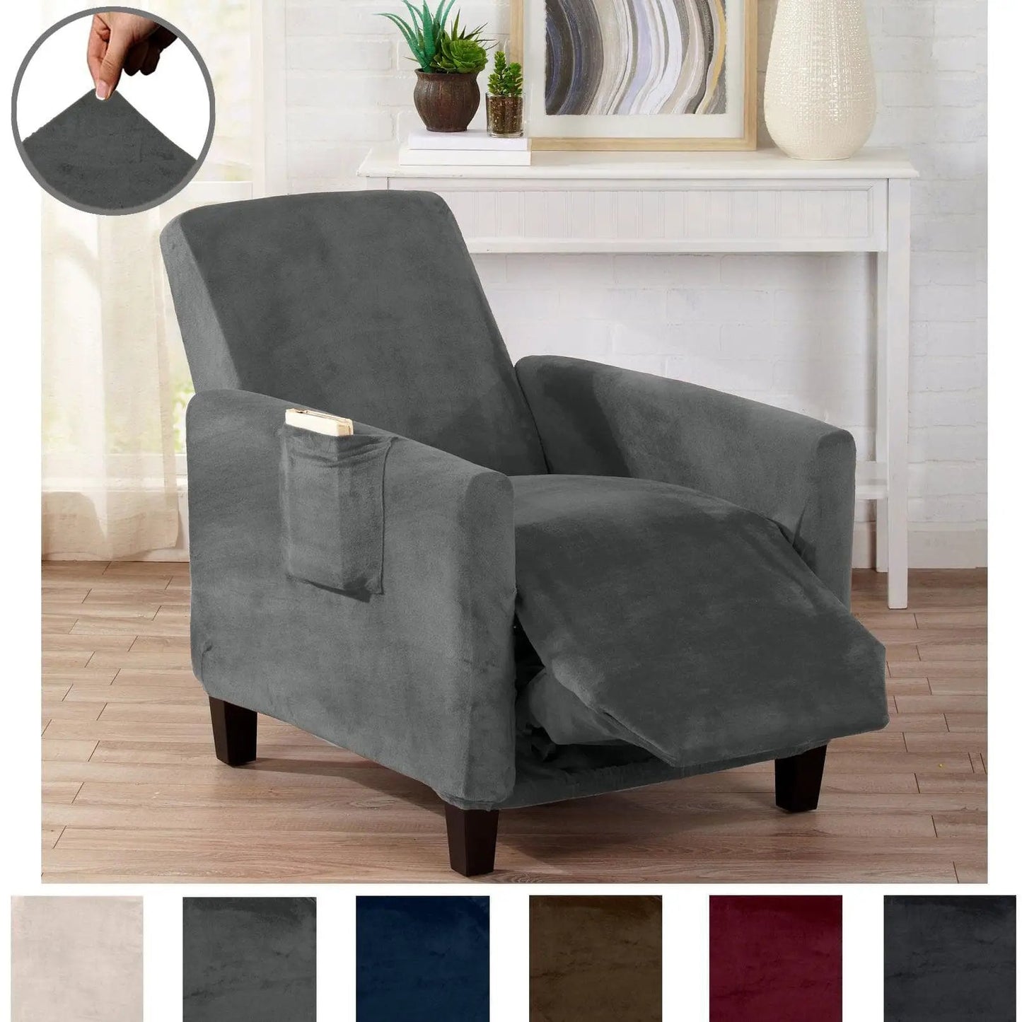 Velvet Stretch Slipcover - Gale Collection from PriceLows™