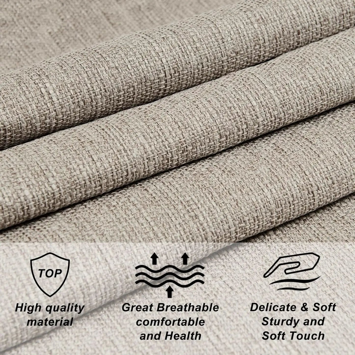 Luxury Linen Upholstered King Headboard with Easy Assembly from PriceLows™