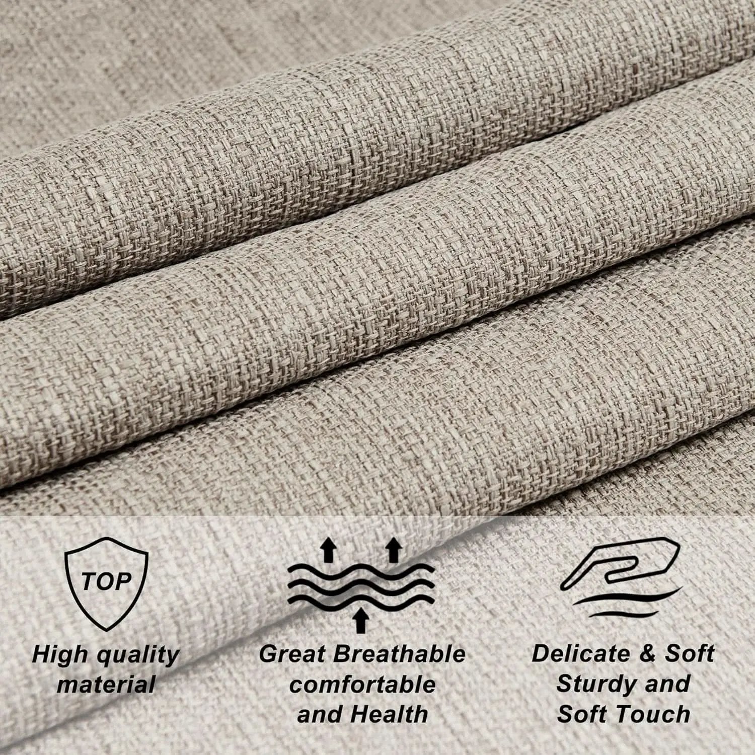 Luxury Linen Upholstered King Headboard with Easy Assembly from PriceLows™