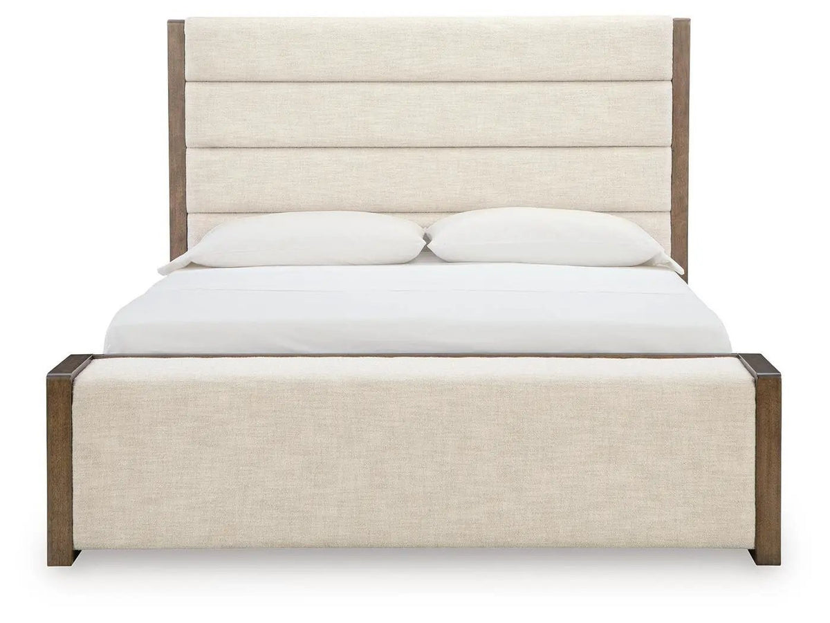 Upholstered Storage Bed | Contemporary Fabric | Integrated Drawers