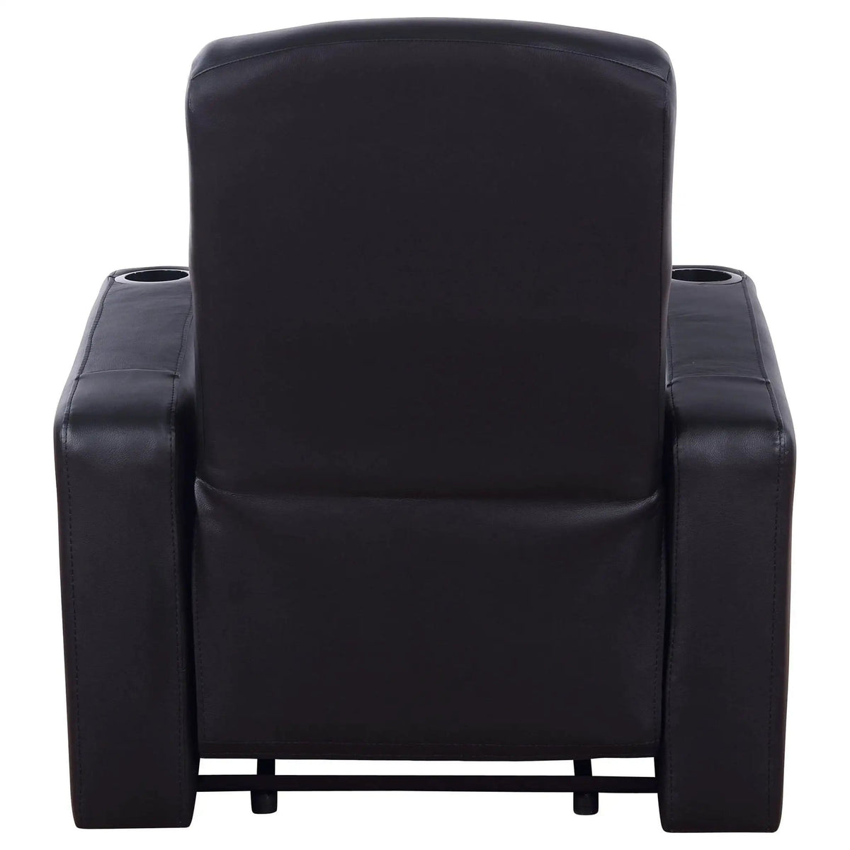 Cyrus 3-piece Upholstered Home Theater Seating Reclining Chair & Console | 3-Piece Set | Leather | Living Room