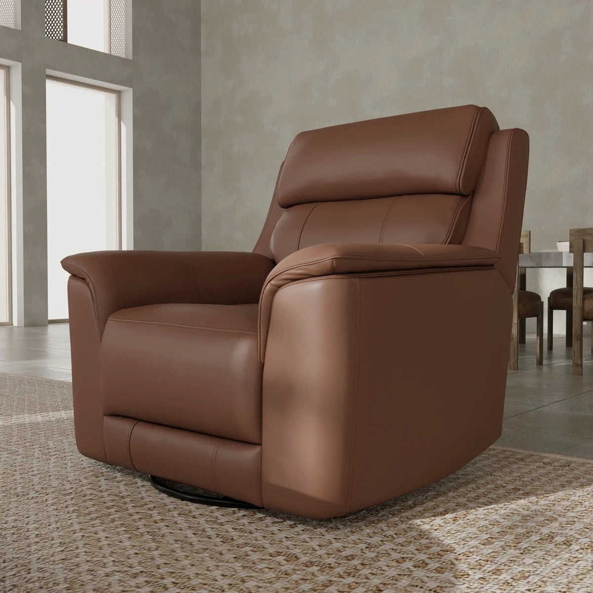 Oslo Manual Swivel Glider Recliner Swivel Glider Chair | 3 Pieces | Wood | Living Room