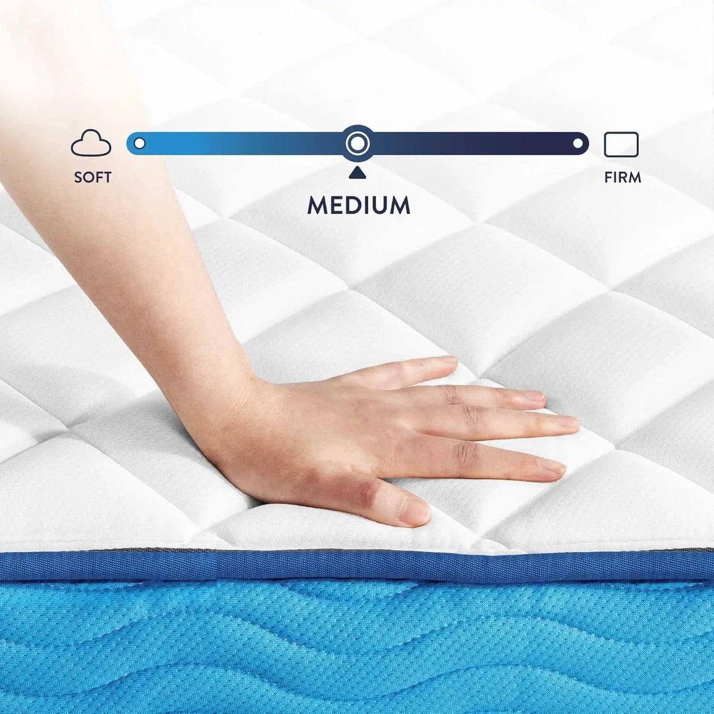 Twin 10 Inch Hybrid Mattress With Tight Top And Pocketed Coils from PriceLows™