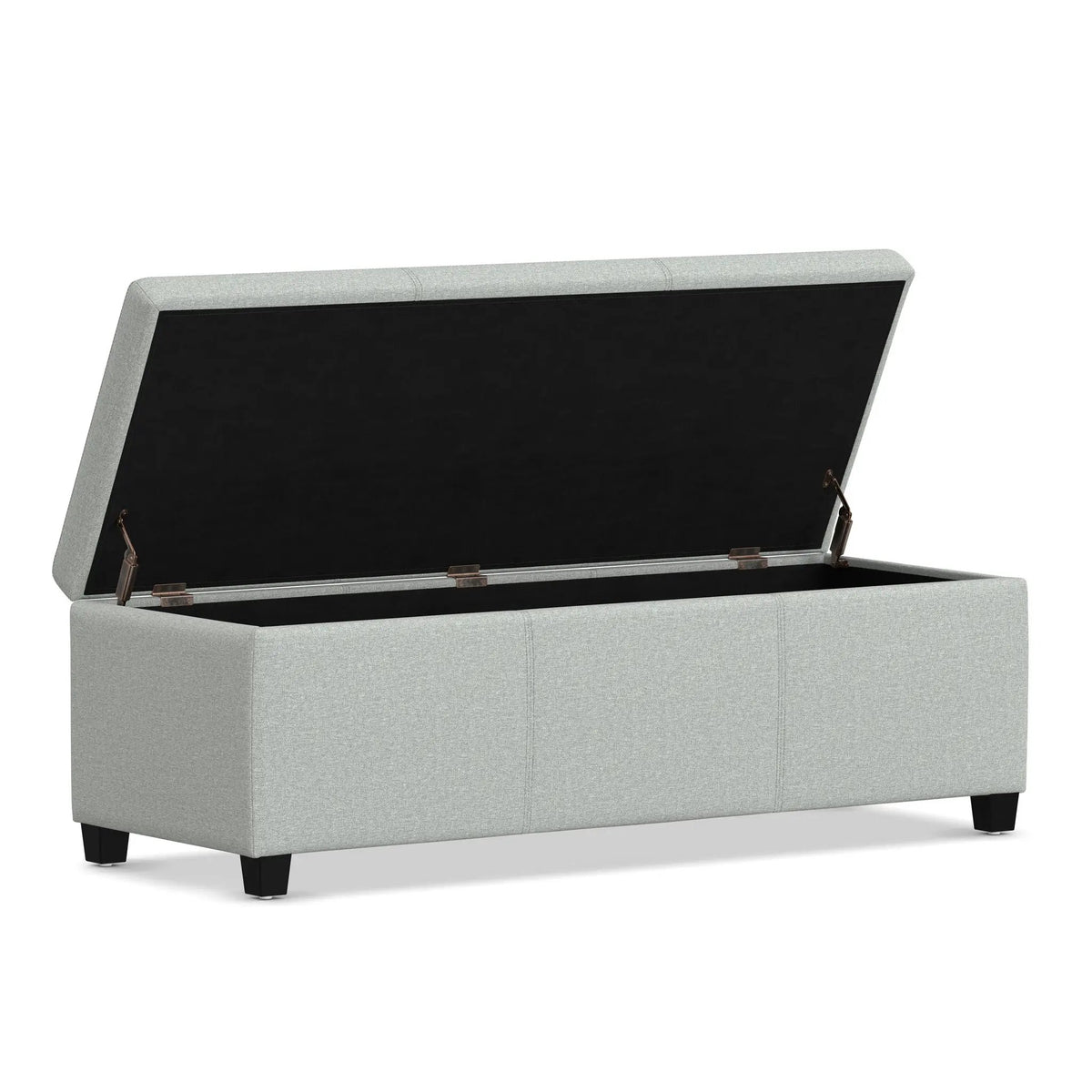 Storage Ottoman Bench | Solid Wood Frame | High Density Foam