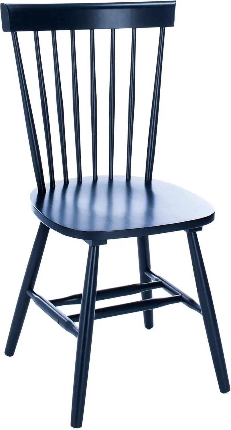 Navy Blue Windsor Spindle Solid Wood Dining Chair Set Of 2 from PriceLows™