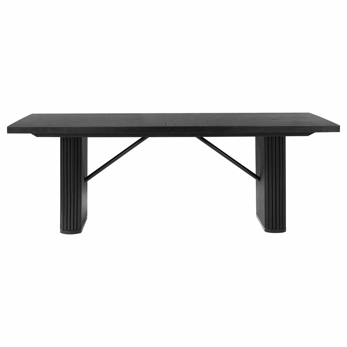 Catherine 7-piece Rectangular Dining Table Set | 7-Piece Set | Oak Veneer | Black