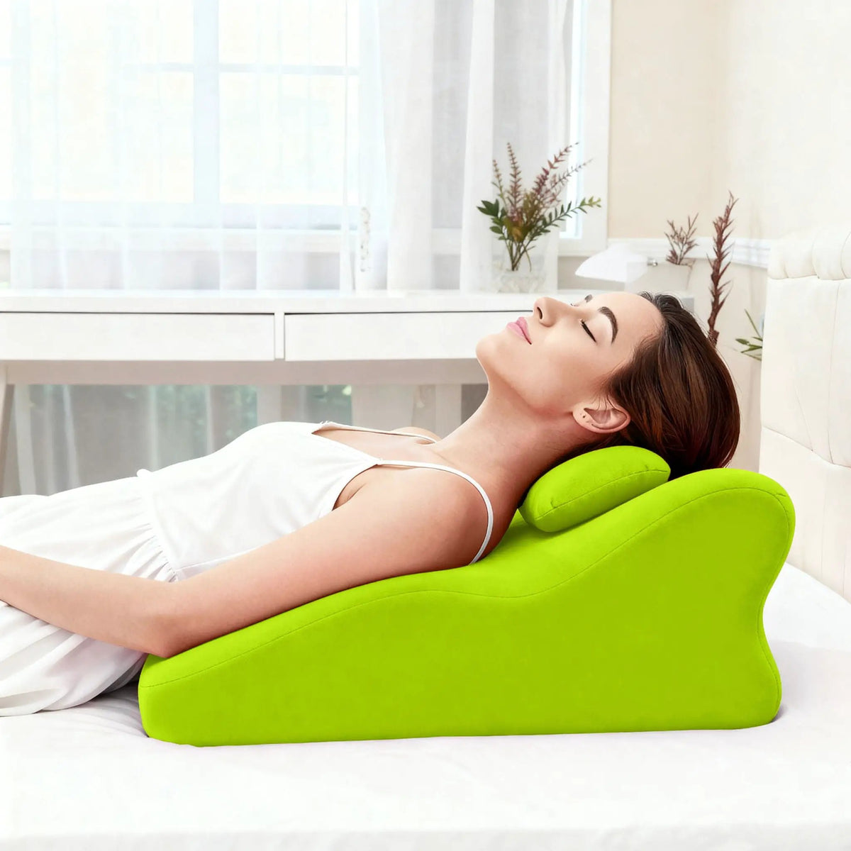 Ergonomic Bed Pillow | Spinal Posture Support | Memory Foam | Leg Lumbar And Back Use