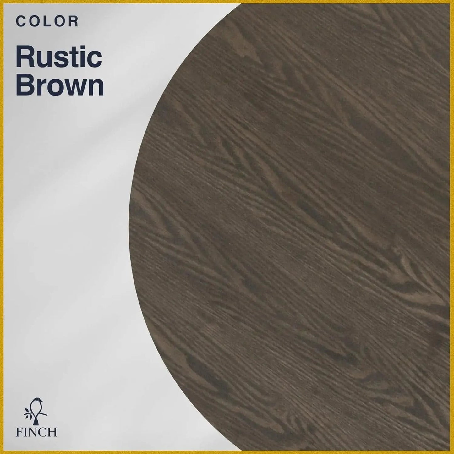 Alfred Round Solid Wood Rustic Dining Table 46.5 Inch Diameter Trestle Pedestal from PriceLows™