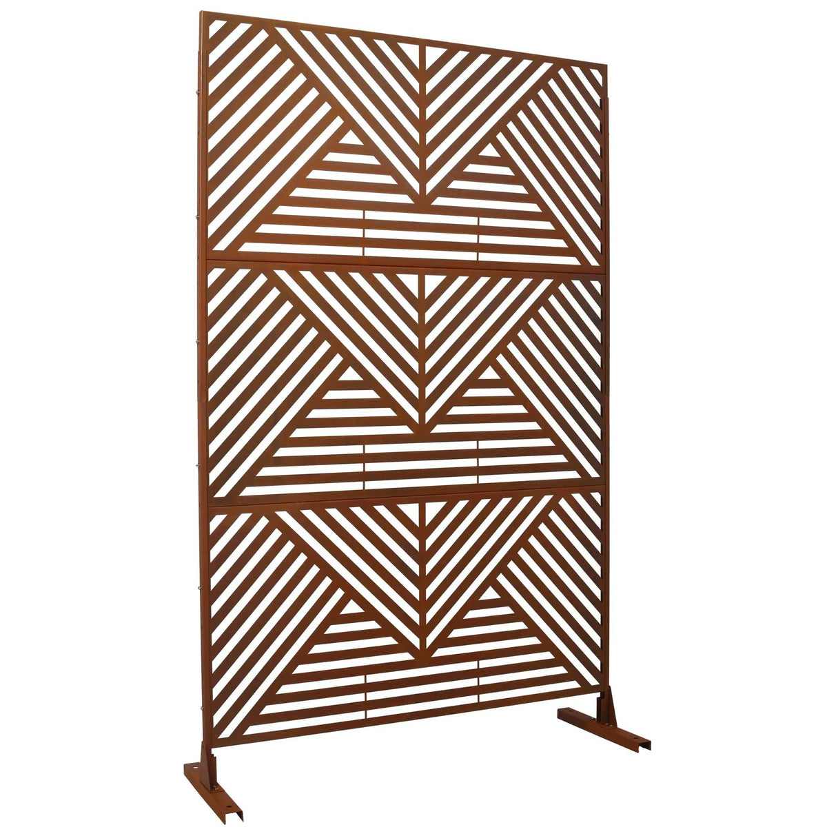 Freestanding Metal Privacy Screen | Outdoor | Indoor Decor Divider