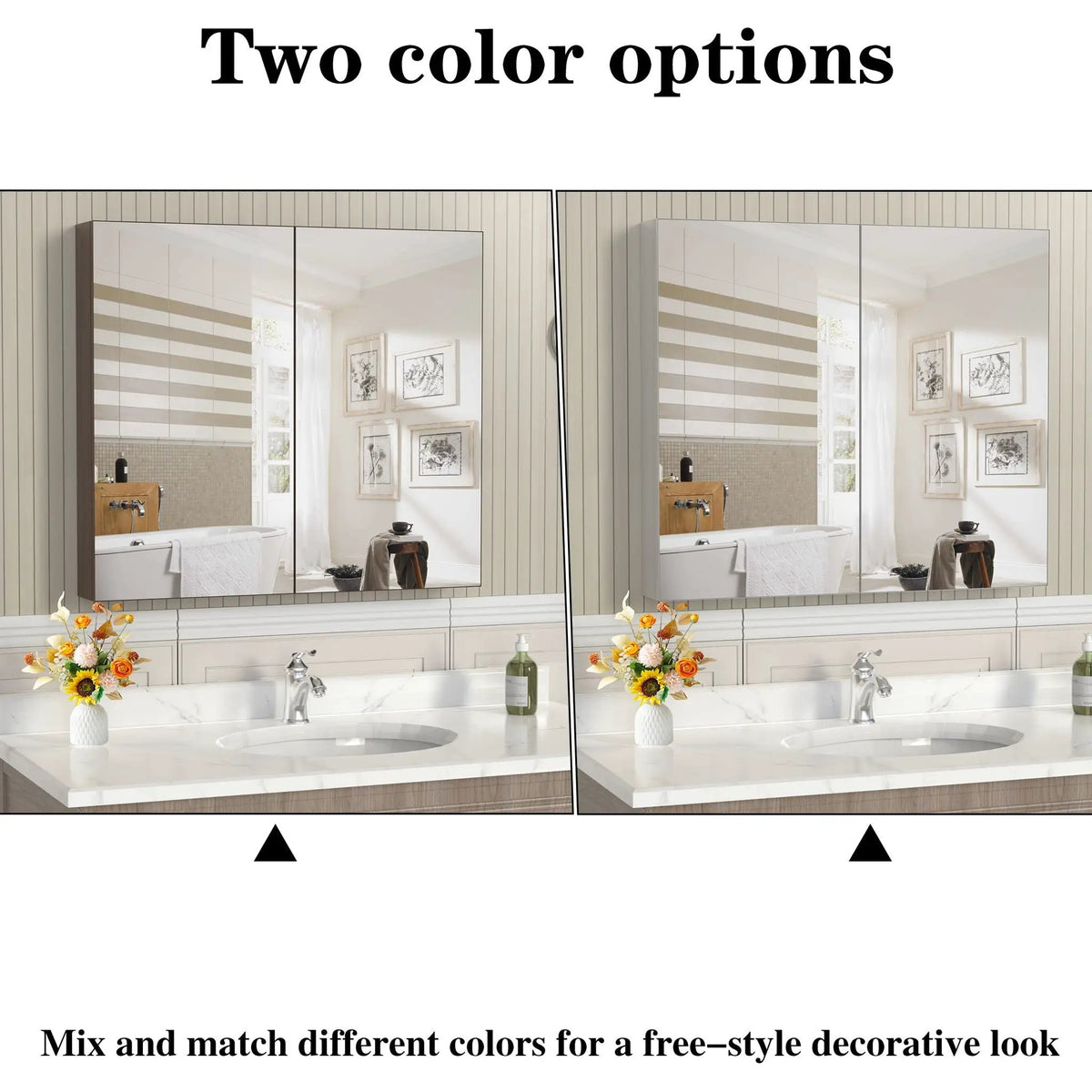 Bathroom Medicine Cabinet | Aluminum Alloy Body | Adjustable Shelves