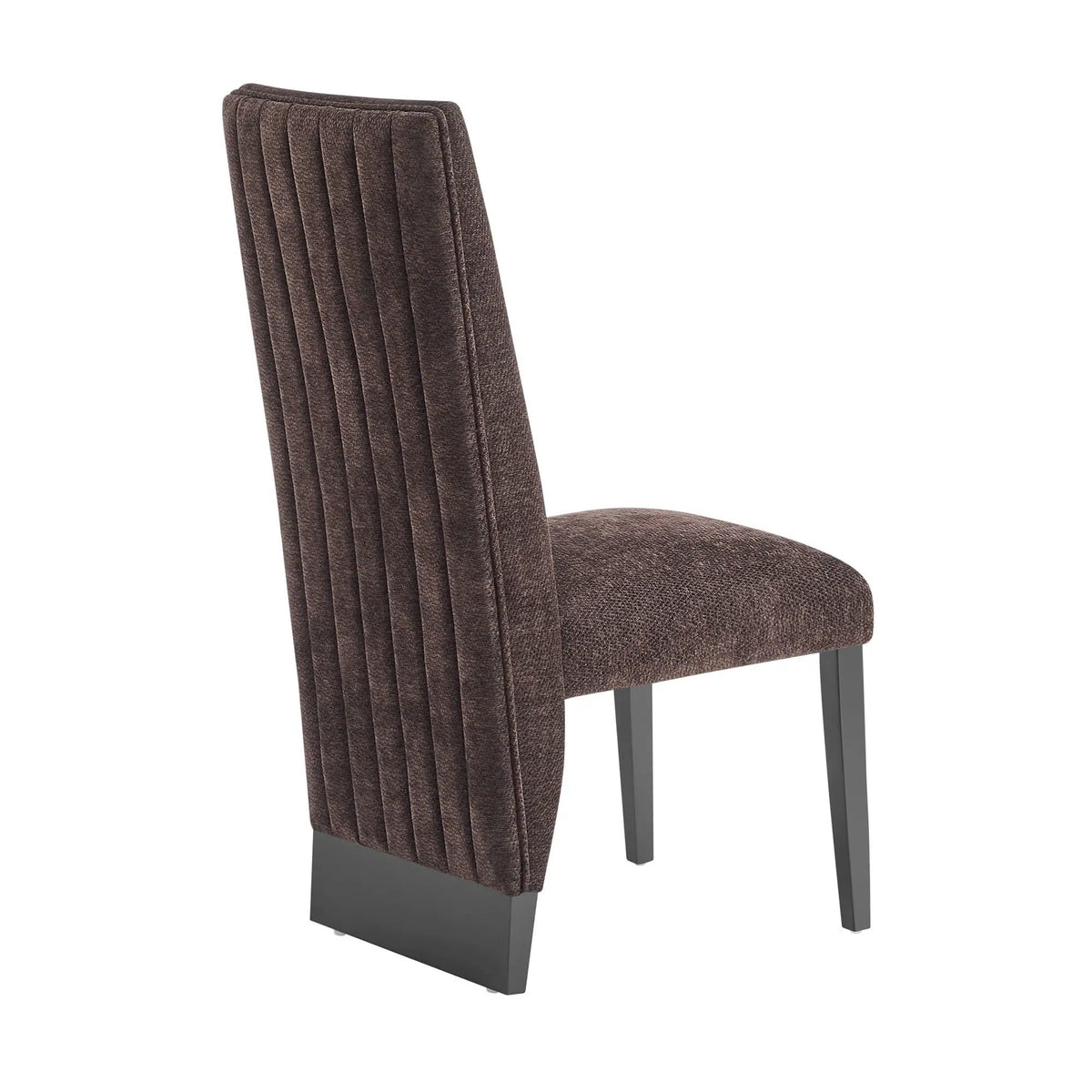 Contemporary Dining Chairs | Rubber Wood | Extended Backrest | Set of 2